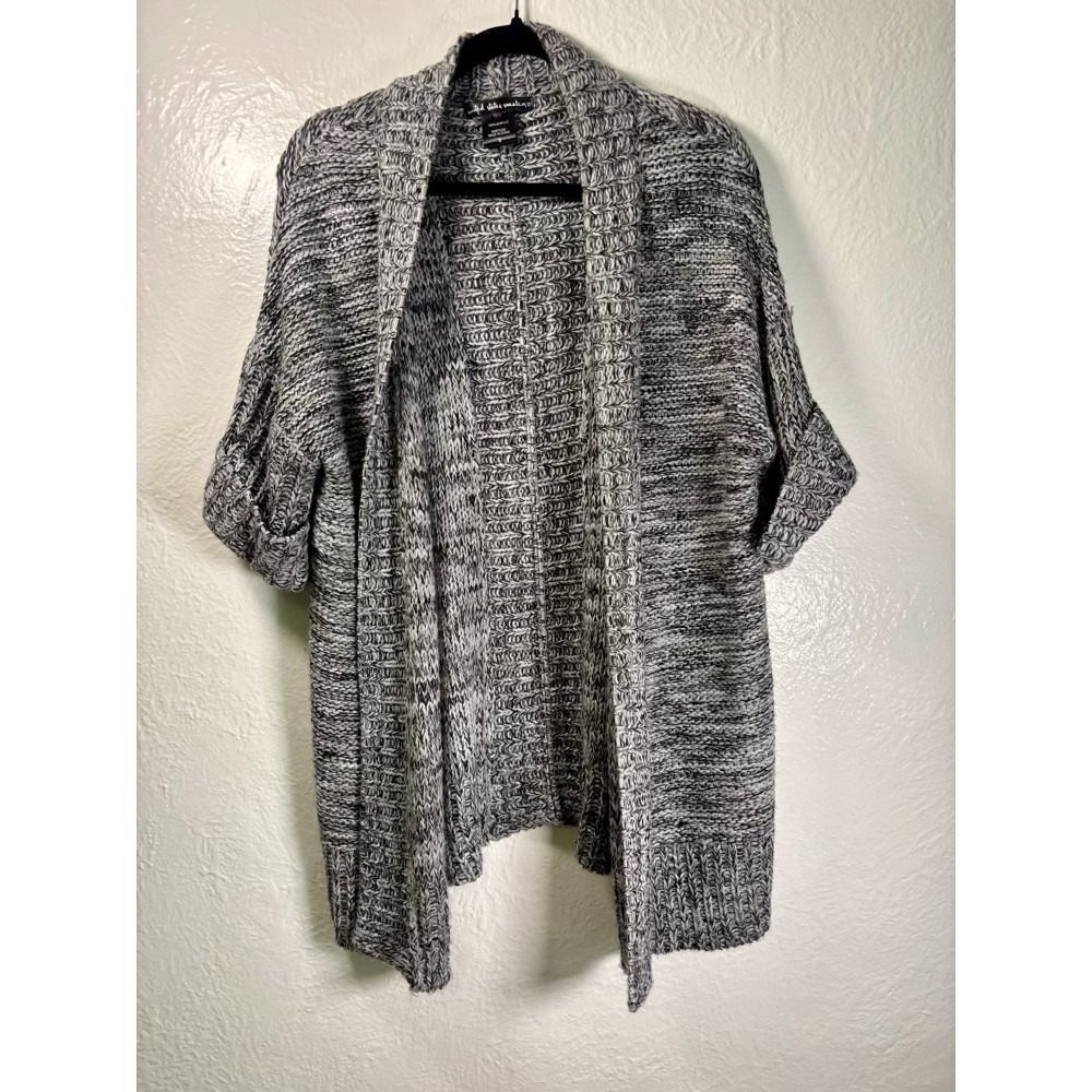 United States Sweaters Black Grey Open Cardigan Academia Cozy Cabincore Outdoors